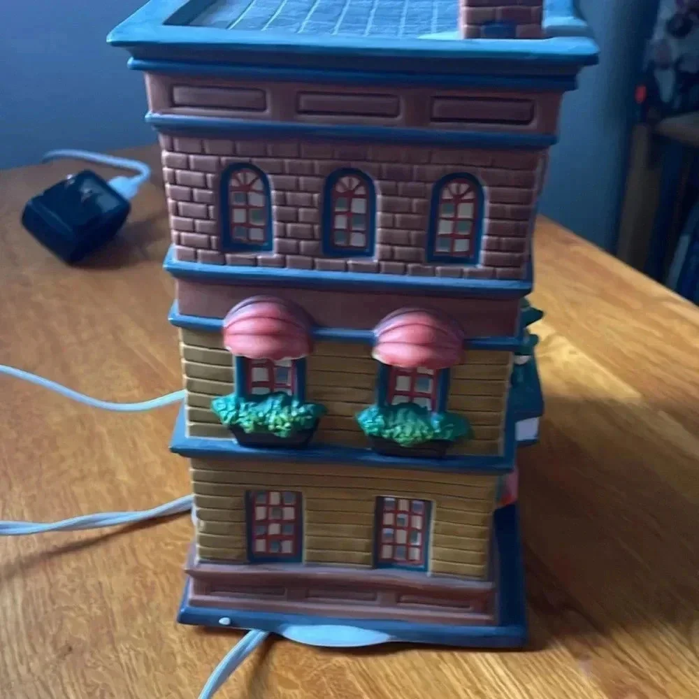 Vintage 1999 Santa’s work shop pine cone village collection